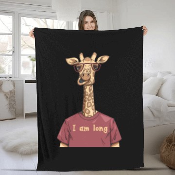 Discover Bitcoin Giraffe BTC Crypto Hodl Design Fleece Blankets