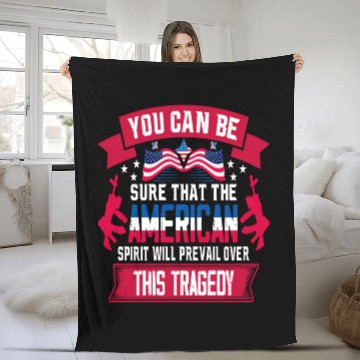 Discover Patriot Day 9 11 American Spirit Fleece Blankets