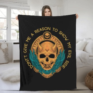 Discover Devil Side Fleece Blankets