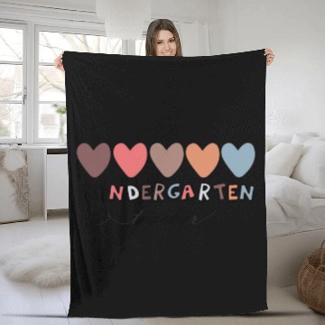 Discover Kindergarten Teacher Fleece Blankets Women Teaching Fleece Blankets