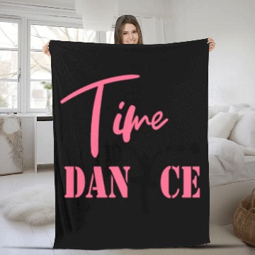 Discover time to dance for girls fashion Fleece Blankets