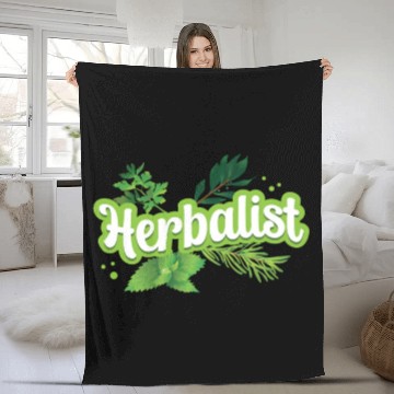 Discover Herbalist Herbs Herb Gardening Herbalism Fleece Blankets