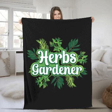 Discover Herbs Gardener Gardening Herbalist Herb Herbalism Fleece Blankets