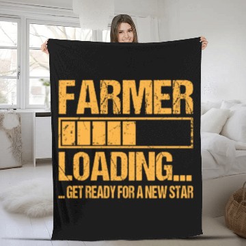 Discover Farmer Loading Farmer Gift Fleece Blankets