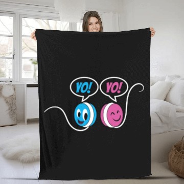 Discover Yoyo Spanish Teacher Gift Yo Yo Fleece Blankets