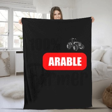 Discover Arable farming Fleece Blankets