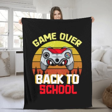 Discover Game Over Back to School Fleece Blankets