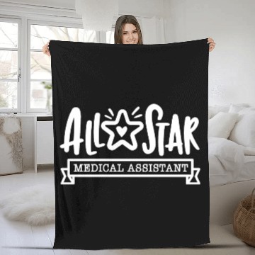 Discover Medical assistant, MA medical All Star Fleece Blankets