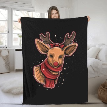Discover Ugly Christmas Owl Fleece Blankets