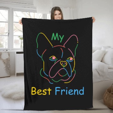 Discover Dog lovers Fleece Blankets