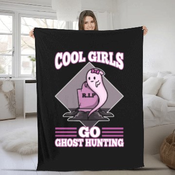 Discover Cool girls go ghost hunting Fleece Blankets