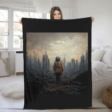 Discover Apocalypse end of the wolrd painting Fleece Blankets