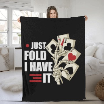 Discover Poker Casino Poker Player Gambling Roulette Gift Fleece Blankets