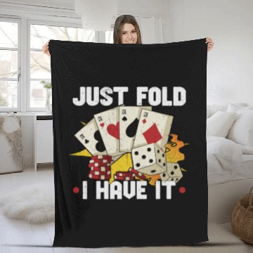 Discover Poker Casino Poker Player Gambling Roulette Gift Fleece Blankets