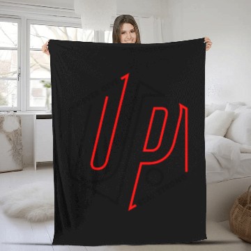 Discover Never Give Up Fleece Blankets