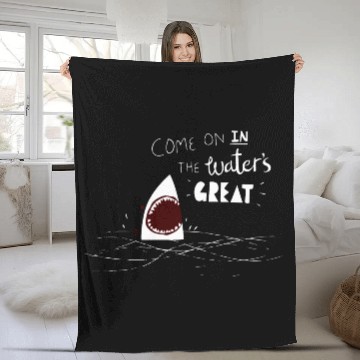 Discover Great Advice Shark Fleece Blankets