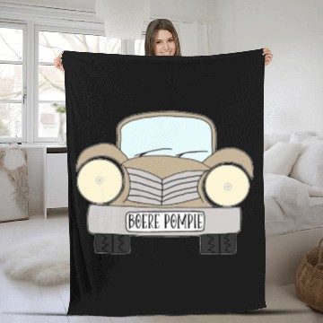 Discover Old Car Khaki Boere Pompie Afrikaans Fleece Blankets