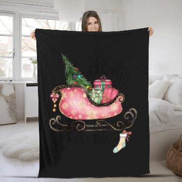 Discover Sleigh All Day Fleece Blankets