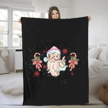 Discover Snow Out Santa Ho Ho Ho Fleece Blankets