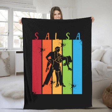 Discover Retro Dance Salsa Dancer Fleece Blankets