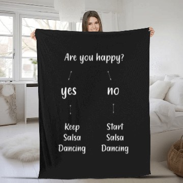 Discover Are You Happy Ballroom Dance Funny Salsa Fleece Blankets