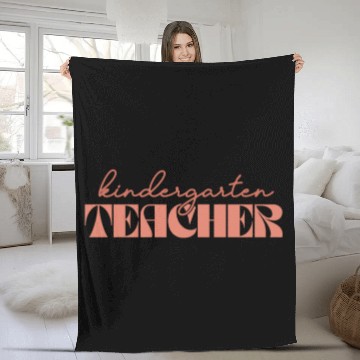 Discover Retro Kindergarten Teacher Vintage Kinder Crew Fleece Blankets