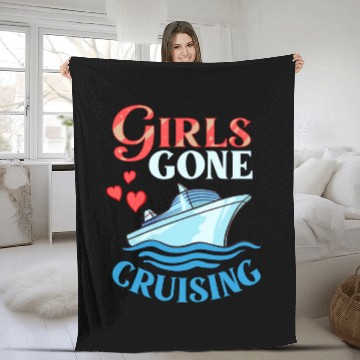 Discover Cruise Ship Vacation Trip Party Sailing Boating Fleece Blankets