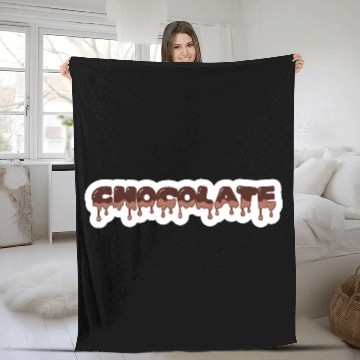 Discover Chocolate - Lazy Halloween Costume Chocolate Lover Fleece Blankets