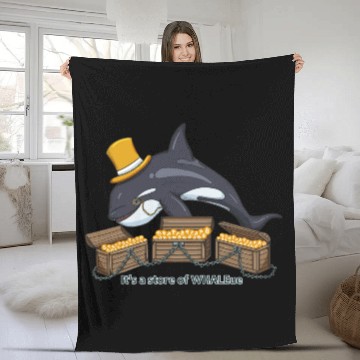 Discover Bitcoin lover whale BTC logo Crypto lover Hodl Fleece Blankets