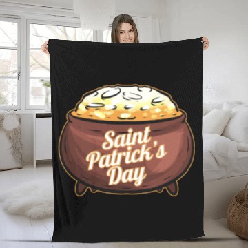 Discover Pot Of Gold For St. Patricks Day Fleece Blankets