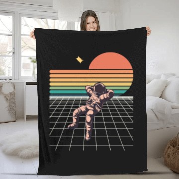 Discover planet Fleece Blankets