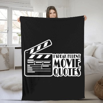 Discover speak fluent movie quotes Fleece Blankets