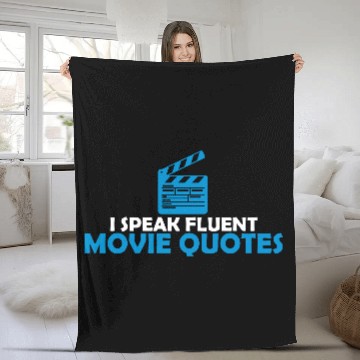 Discover speak fluent movie quotes Fleece Blankets