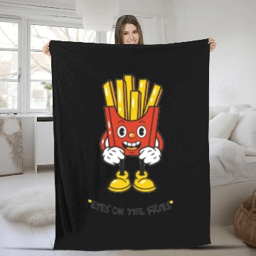 Discover Eyes on the fries unisex Fleece Blankets