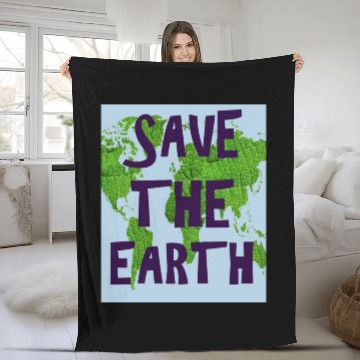 Discover SAVE THE EARTH Fleece Blankets