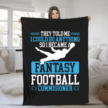 Discover Fantasy Football Commissioner Championship Team Fleece Blankets