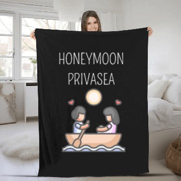 Discover Honeymoon Privasea Cruise Vacation Cruising Fleece Blankets