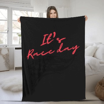 Discover It's race day, gift for racer, race lover,race day Fleece Blankets