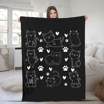 Discover Cat Lover Cute Cat Owner Many Cats I Cute Cats Fleece Blankets