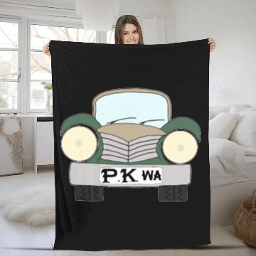 Discover Old Car Khaki Afrikaans PK wa Fleece Blankets