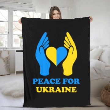Discover Peace for Ukraine Fleece Blankets