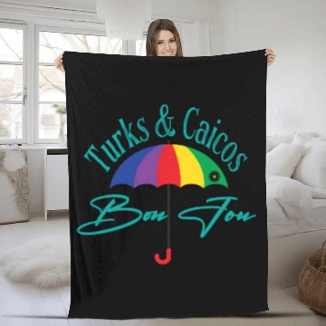 Discover Turks and Caicos, Islands, Comfort, Crewneck Fleece Blankets