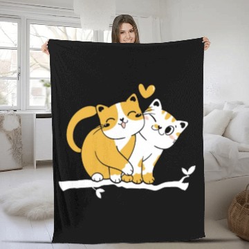 Discover Cat Owner Cute Cat Lover Baby Cats Owner I Cute Ca Fleece Blankets