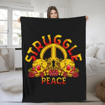 Discover struggle peach Fleece Blankets