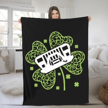 Discover Shamrock Jeep Fleece Blankets
