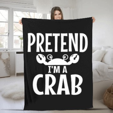 Discover Pretend I'm A Crab Costume Halloween Lazy Easy Fleece Blankets