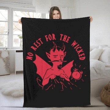 Discover No Rest For The Wicked Fleece Blankets