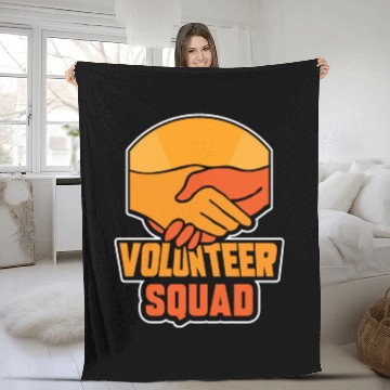 Discover Volunteer Squad Volunteers Unpaid Volunteering Fleece Blankets