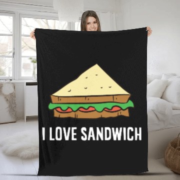 Discover Sandwich - I love sandwiches Fleece Blankets