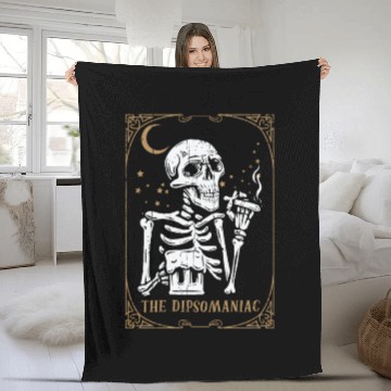 Discover Alcohol Tarot Card Occult Club Gothic Vice Fleece Blankets